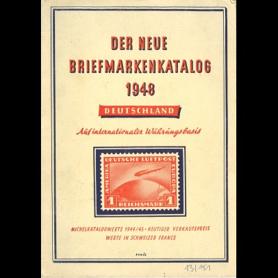 Der neue Briefmarkenkatalog 1948 Deutschland