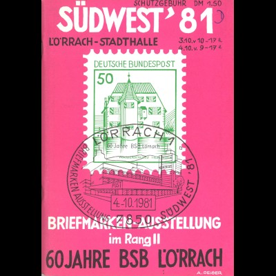 Briefmarken-Sammler-Bund Lörrach e.V.: SÜDWEST 81 - Katalog