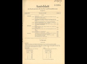 Amtsblatt Post / Fernmeldewesen, Jg. 1967, Nr. 1-139 kpl. in 2 Bänden
