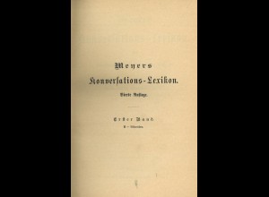 Meyers Konversations-Lexikon, 4. Auflage, 1885-1890 (16 Bände)