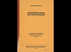Johannes Nawrocki: Gebührenstempel der Inflationszeit (ND 1977)