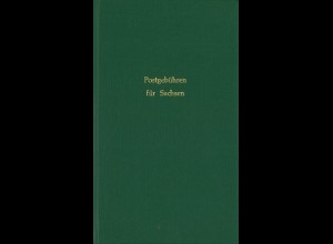 Postgebühren für Sachsen (Leipzig 1850) - Reprint 1994