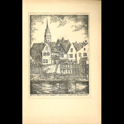 Johann Behnken: 10 Federzeichnungen von Bremen