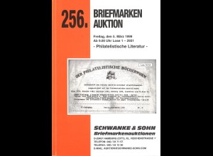 256. Schwanke-Auktion März 1999 - Katalog der Literaturauktion