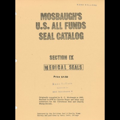 Mosbaugh's U.S. All Funds Seal Katalog (3 Teile)