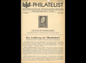 AUSTRIA-Philatelist 9. -10. Jg./1953/54 + 14.-16. Jg. 1958/60