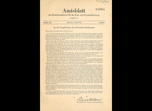 Amtsblatt Post/Fernmeldewesen, Jg. 1965 / I