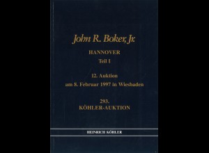 Heinrich Köhler-Auktionen 1997-2000: John R. Boker HANNOVER (7 Kataloge)