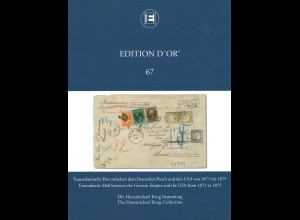 Edition d'Or, Band 67: Transatlantische Briefe zwischen dem Deutschen Reich ...