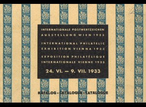 WIPA 1933 Wien: Katalog und Festbuch