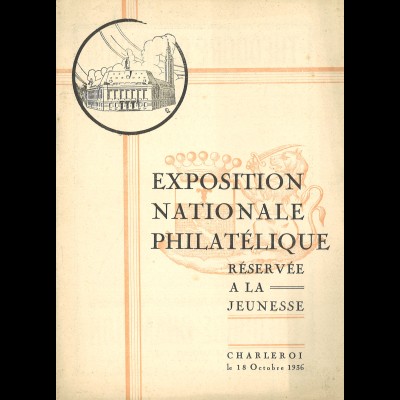 Exposition Nationale Philatélique Réservée a la Jeunesse Charleroi 1936